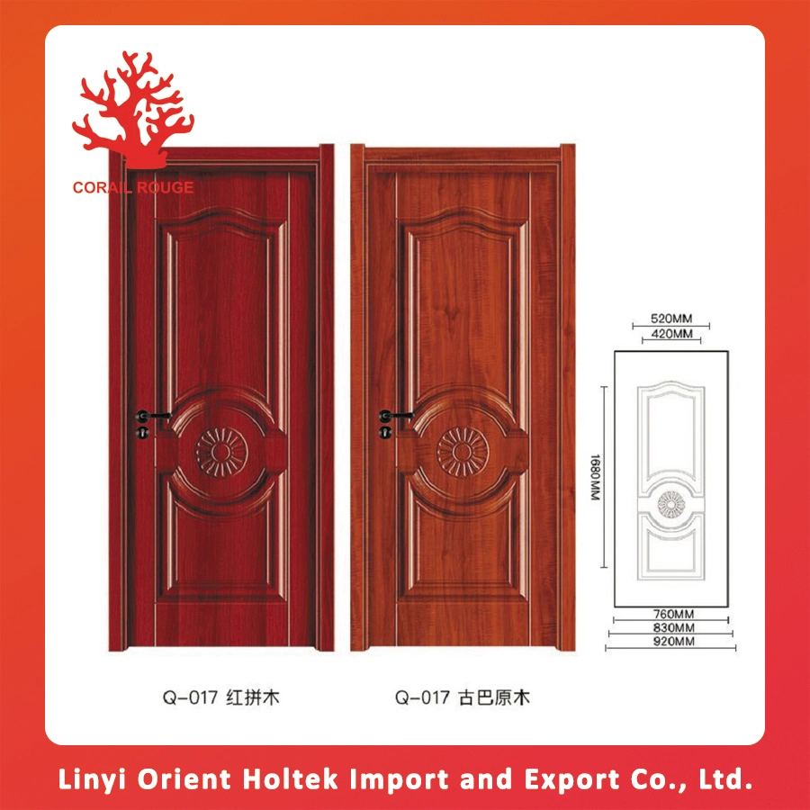 Melamine and Fancy Veneer MDF Door Skin Used for Furniture Door