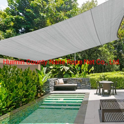 Revestido de LDPE Vela Parasol cuadrado Triángulo rectángulo Canopy - permeabilidad de la tasa de bloque de UV 30%-95% Tejido duradero para el exterior de color Garden-Customized&amp;Tamaño disponible