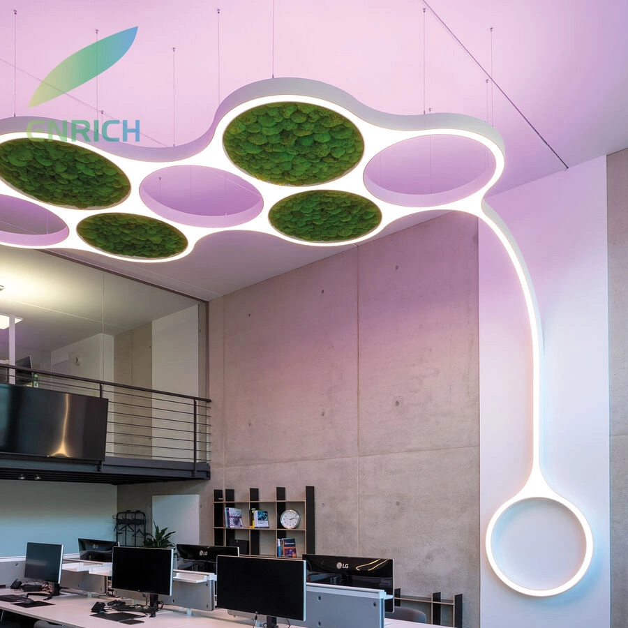 Maßgeschneiderte moderne Office Star Cluster LED Pendelleuchte mit Aluminiumprofil