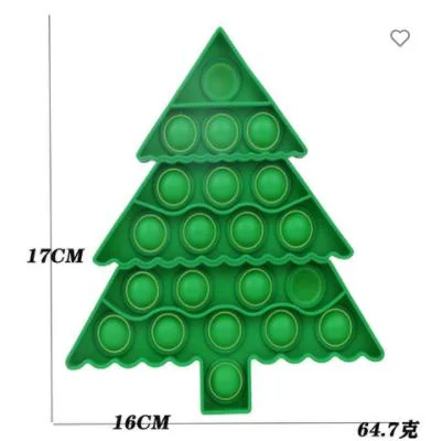 China fabricante de juguetes Fidget personalizada Producto Nuevo calendario de Adviento de árbol de Navidad Regalo entre nosotros los juguetes educativos de silicona