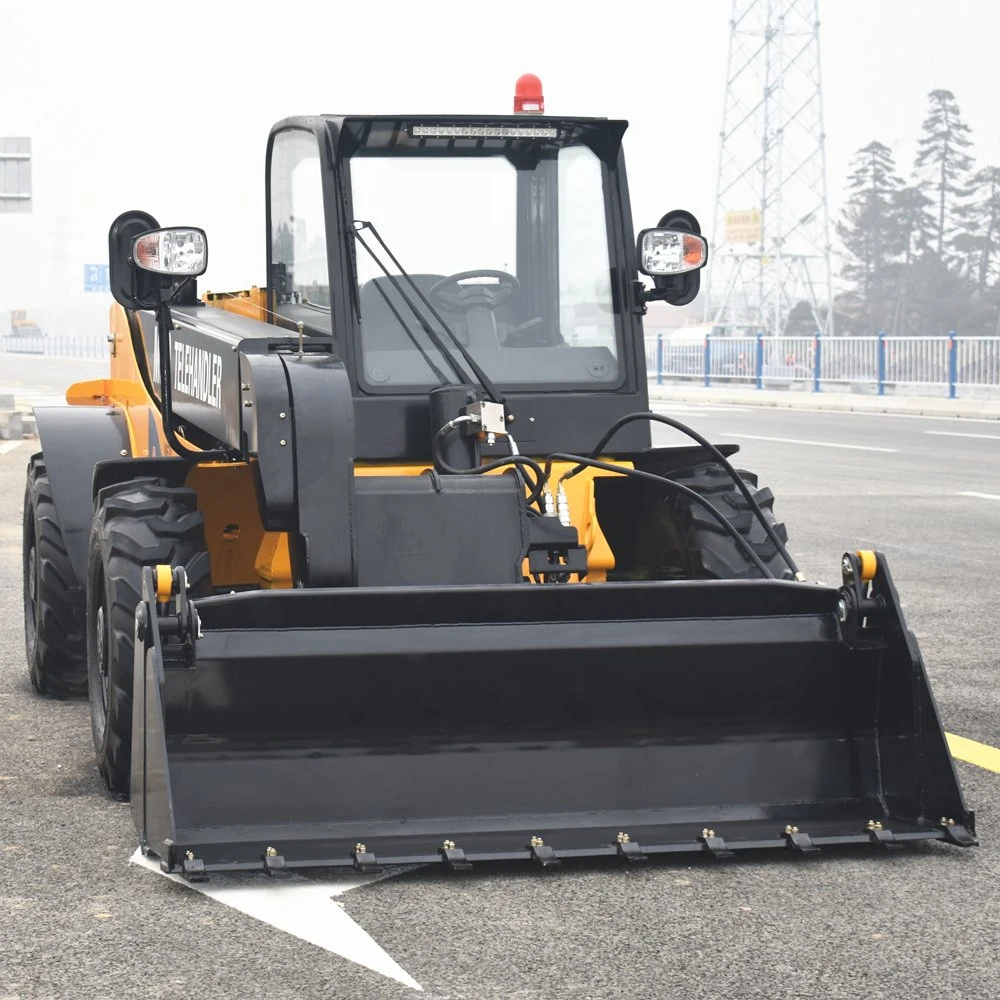 4X4 hidrostática Telehandler Maquinaria de construcción de la carretilla elevadora telescópica de 3ton.