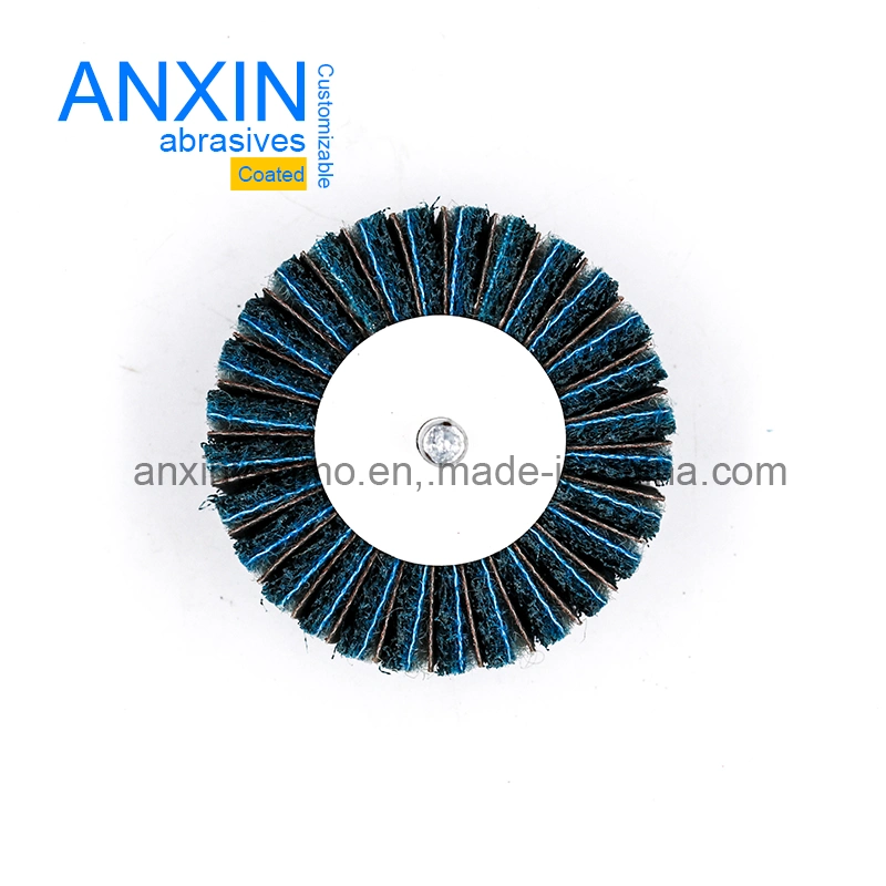 Nylon Flap Wheel with Sanding Cloth as Interleaf for Metal