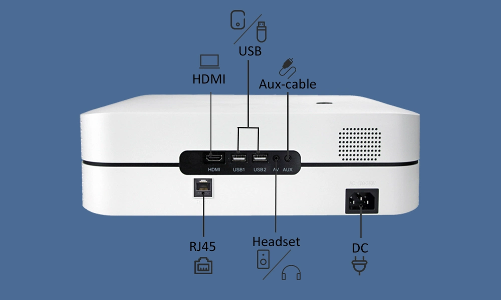 Cr61 4k 3D'ODM Smart sans fil WiFi vidéo projecteurs LCD à LED pour Smart Mobile Phone Tablet PC