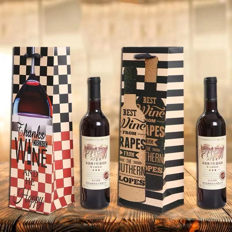 Personaliza todos os tipos de sacos de oferta de vinho Vermelho e bebidas Decorações sacos de pano e caixas de embalagem