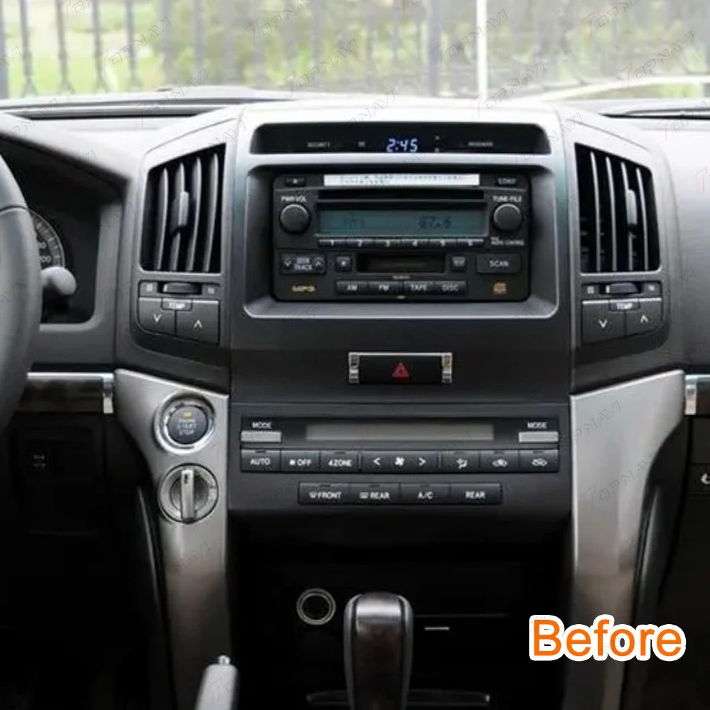 15 pulgadas para Toyota Land Cruiser LC200 2014-2021 Android Car Reproductor multimedia de radio CarPlay