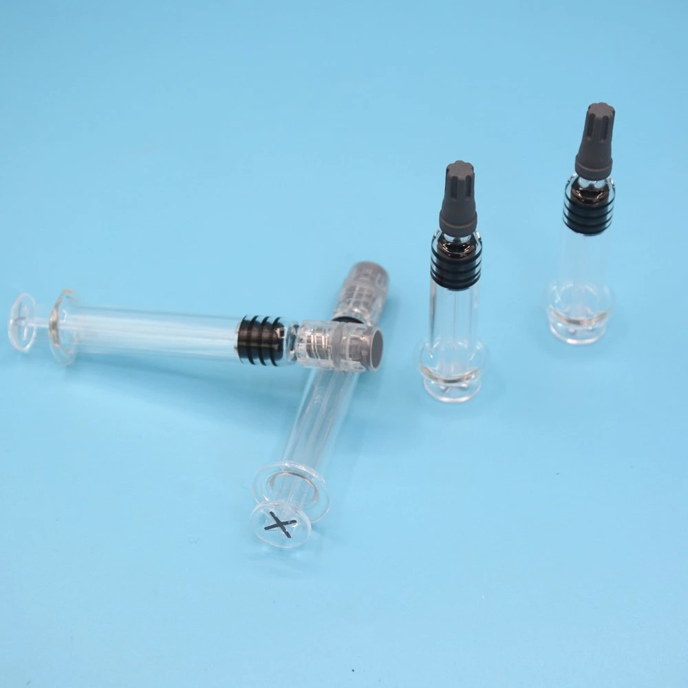 1ml Long Standard 2.25ml 3ml 5ml Borosilicate Prefilled Glass Syringe