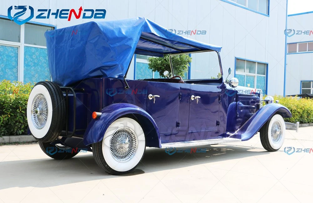 Factory Prices Electric Classic Sightseeing Vintage Car for Hotel Resort