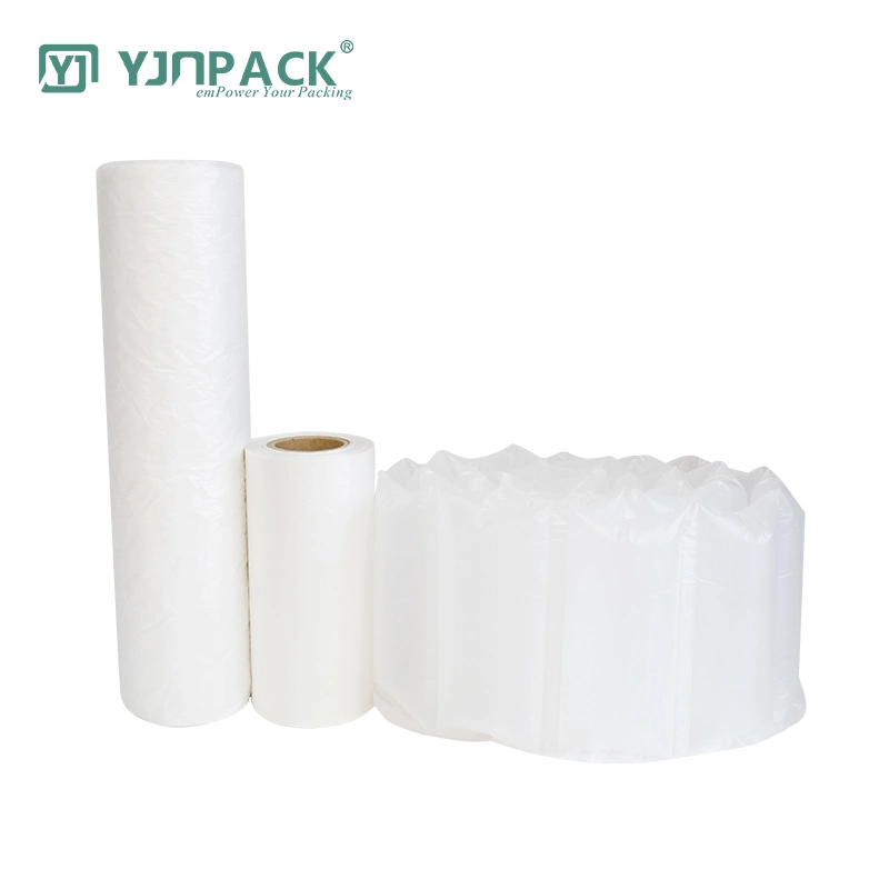 100% Recyclable Inflatable Air Packaging Pillow Bag Air Cushion Bubble Film Roll for Transportation