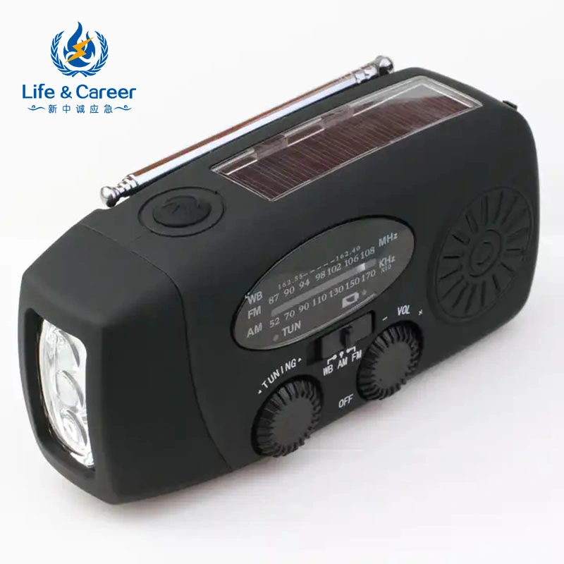 Portable Style Multifunctional Radio Solar Power Radio with Rechargeable Solar Hand Crank FM/Am/ Band