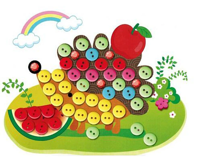 New Designs Buttons Sticker Picture for Kids Toys