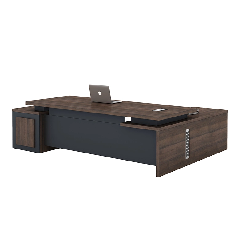 Custom Luxury Office Depot Modern Executive L Shape Wooden Furniture Wood Executive Table