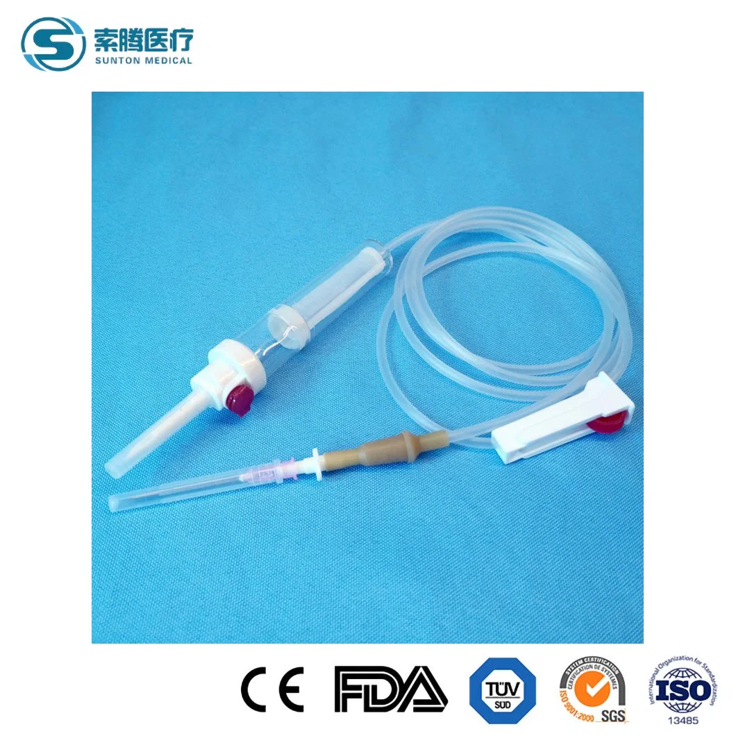 Sunton Blood Transfusion Set Parts China Blood Administration Set Supplier Exchange Transfusion Set Consumbale Blood Transfusion Giving Set with Filter