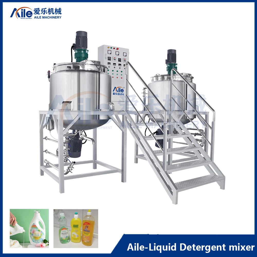 Liquid Soap Production Line Washing Making Machine Liquid Detergent Mixing Plant Homogenizer Mixer High Speed Mixing Machine