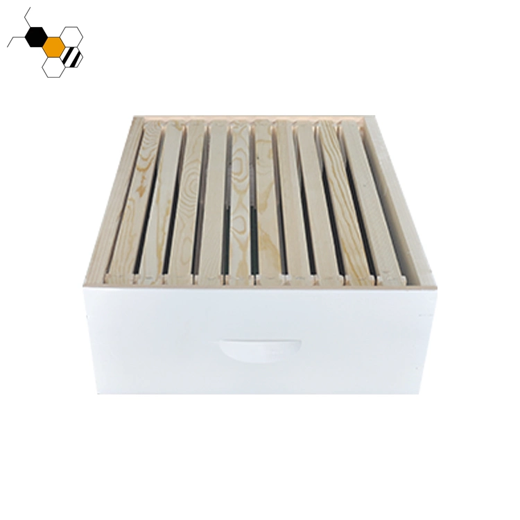 La madera de color blanco de 2-4 capas de la Abeja de verificación de la Colmena Langstroth