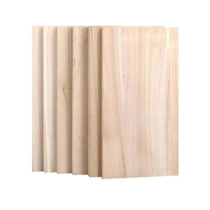 Supply Solid Wood Board Paulownia Wood Straight Splicing Board Can Be Carbonized Bleaching Crafts Material Solid Wood Strip Tung Wood Board