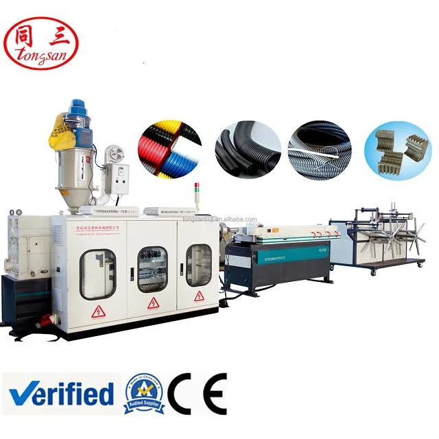 Machine de fabrication de tuyaux ondulés à paroi simple/tuyau ondulés simple à grande vitesse Machine d'extrusion de Chine