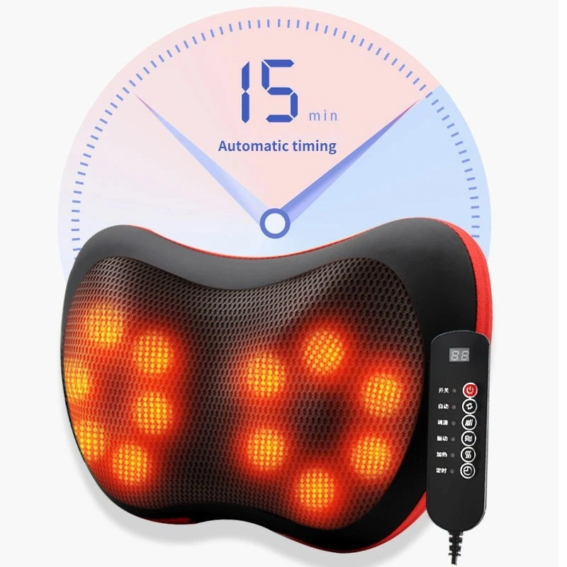 Shiatsu Neck Back Massager Massage Pillow Deep Tissue Kneading Massager Pillow