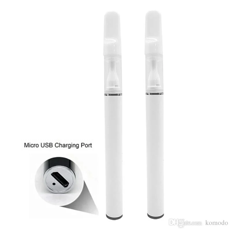 Commerce de gros Vape micro USB en bas de la cartouche de recharger la batterie Vape stylo jetable