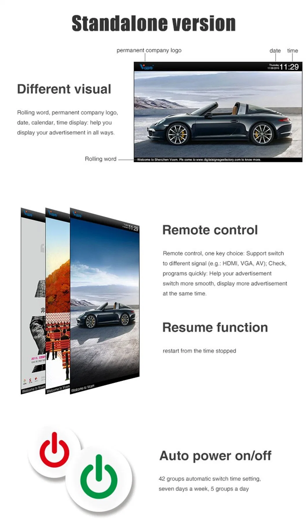 3G Wall Video 32 Inch Super Slim Floor Standing Kiosk Touch Screen LCD Digital Signage Hot HD LCD Player Video Greeting Card