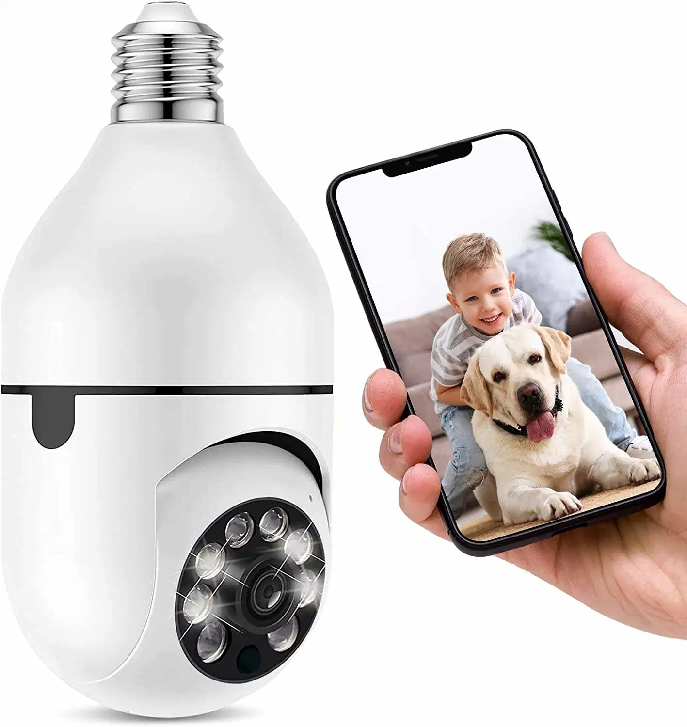 Smart Home Security Mini Digital WiFi IP Camera Bulb Camera