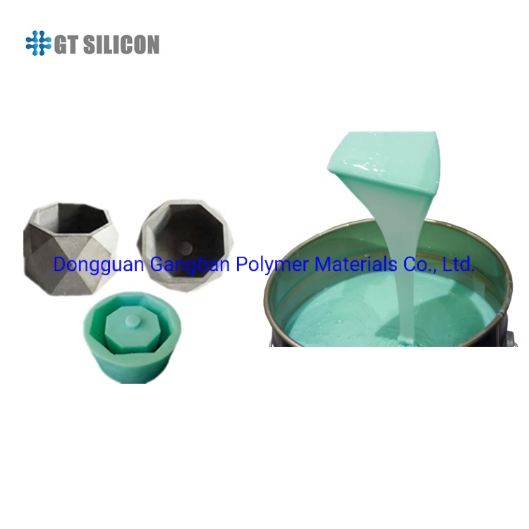 RTV2 LSR Liquid Silicon Rubber Tin Silicone Rubber for Making Cement Flower Pot Mold