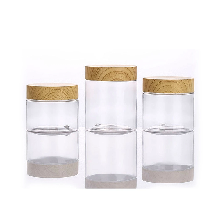 60ML 140ml 200 ml 240 ml 450 ml Crema Facial transparente de plástico PET Jar