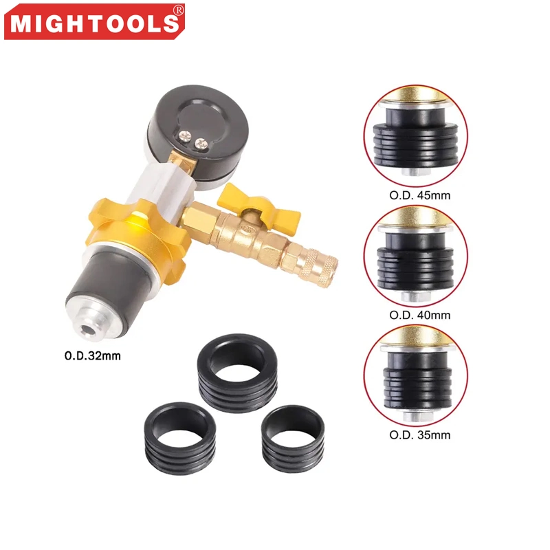 Juego de herramientas de llenado de refrigerante del radiador de purga por vacío del sistema de enfriamiento