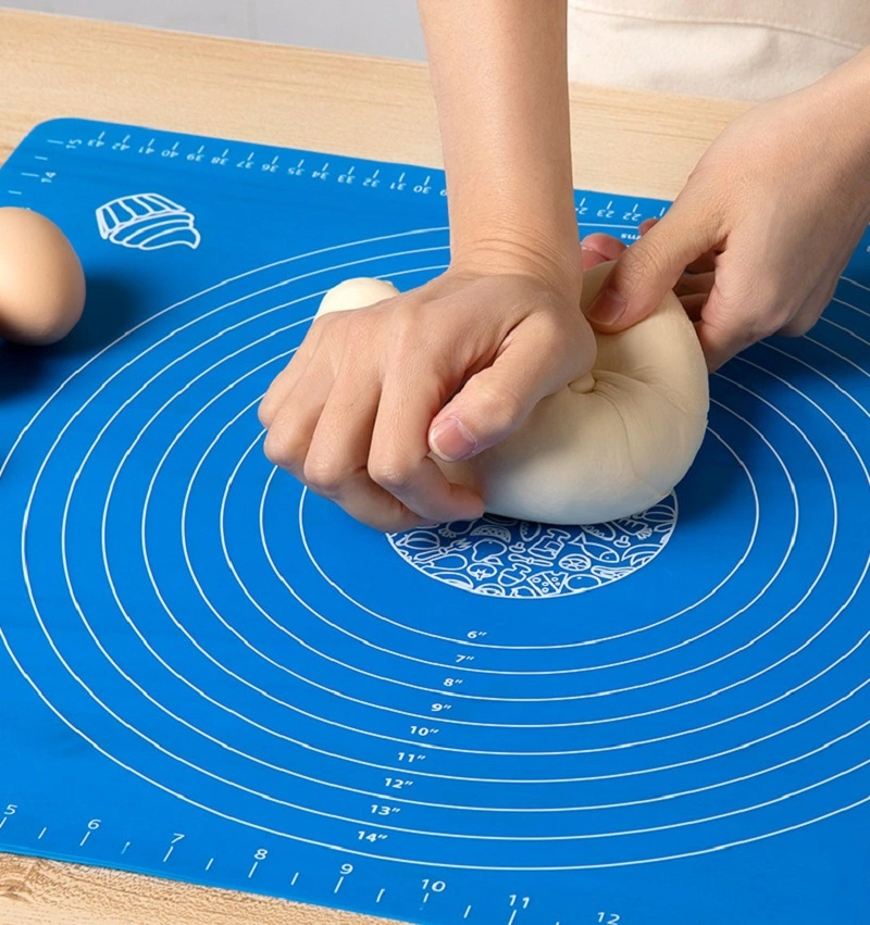 Dough Rolling Mat with Measurements Silicone Baking Mat Kneading Mat Baking Tool Esg14410