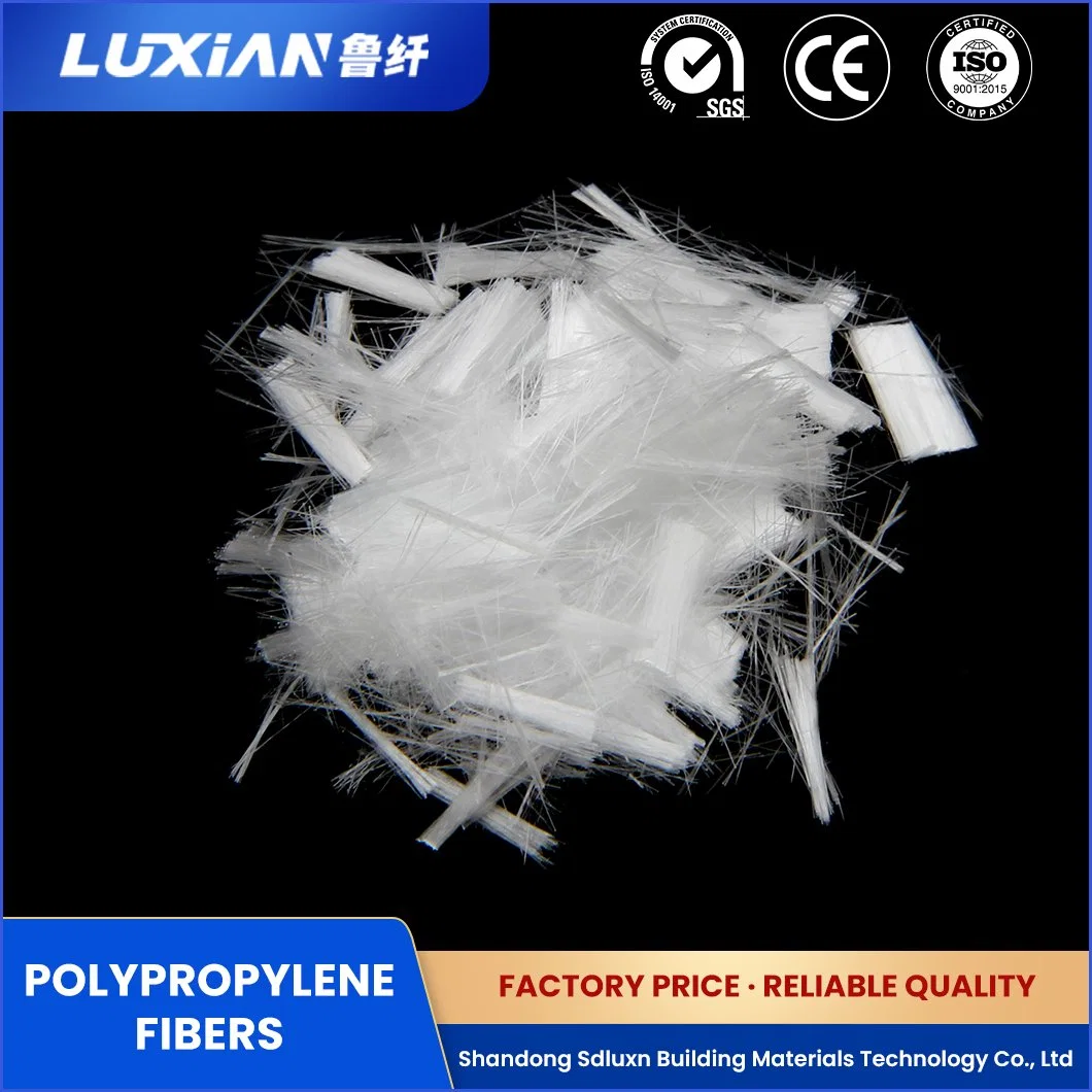 L'échantillon disponible Sdluxn béton avec fibre polypropylène PP polypropylène Lxbg de modification de la Chine usine Flber PP monofilament de conservation