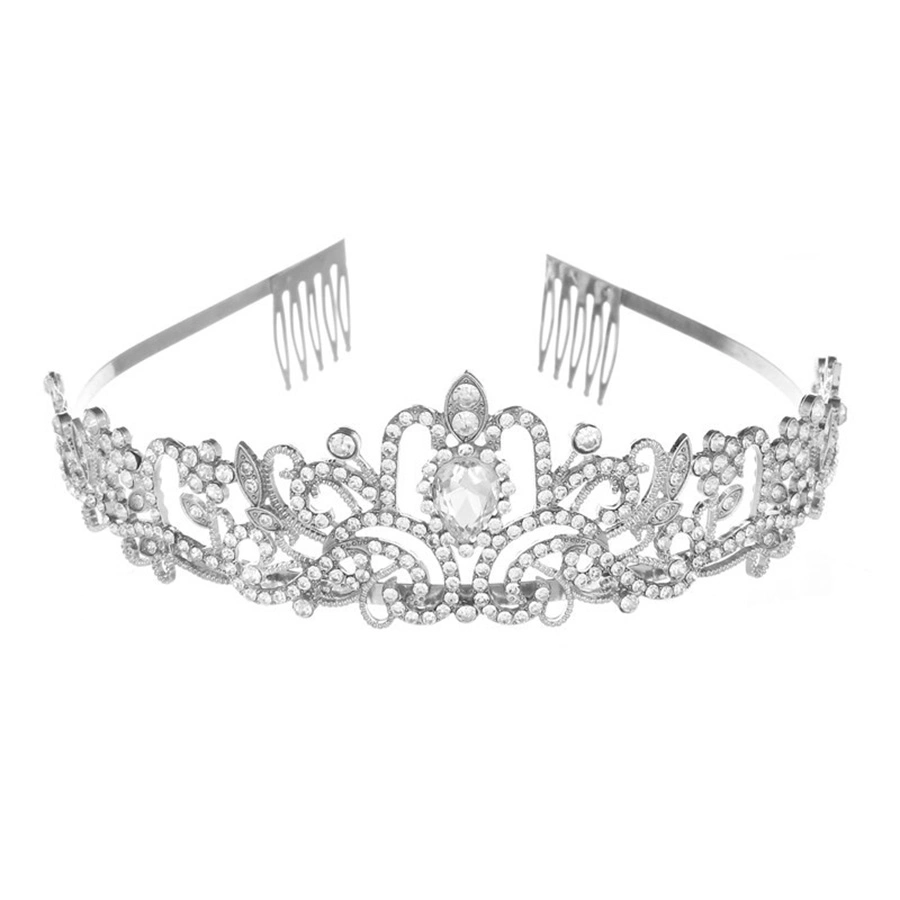 La corona de cristal de la moda accesorios para el pelo diadema de suministros de fiesta