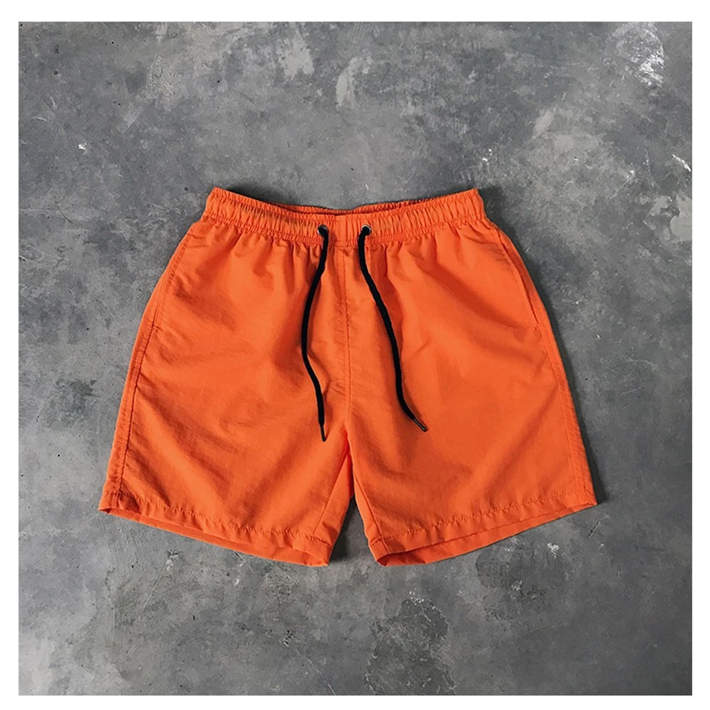 Shorts de baño multicolores para hombres en tallas grandes, de poliéster y color sólido, ideales para la playa en verano