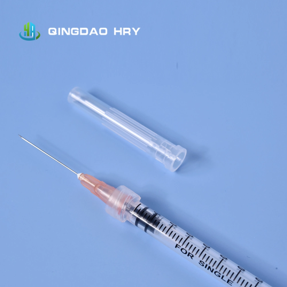 30-Year Factory Supply 3-Parts Plastic Sterile Disposable Syringe with FDA 510K CE&ISO Approved