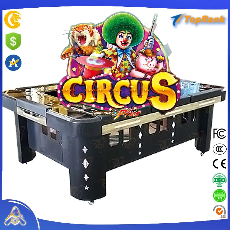 New High Profit Online Coin Operated Machine 55 Inch Standing Arcade Shooting Fish Game Tables 2 Player 3 Plus Ocean King Fish Game Circus