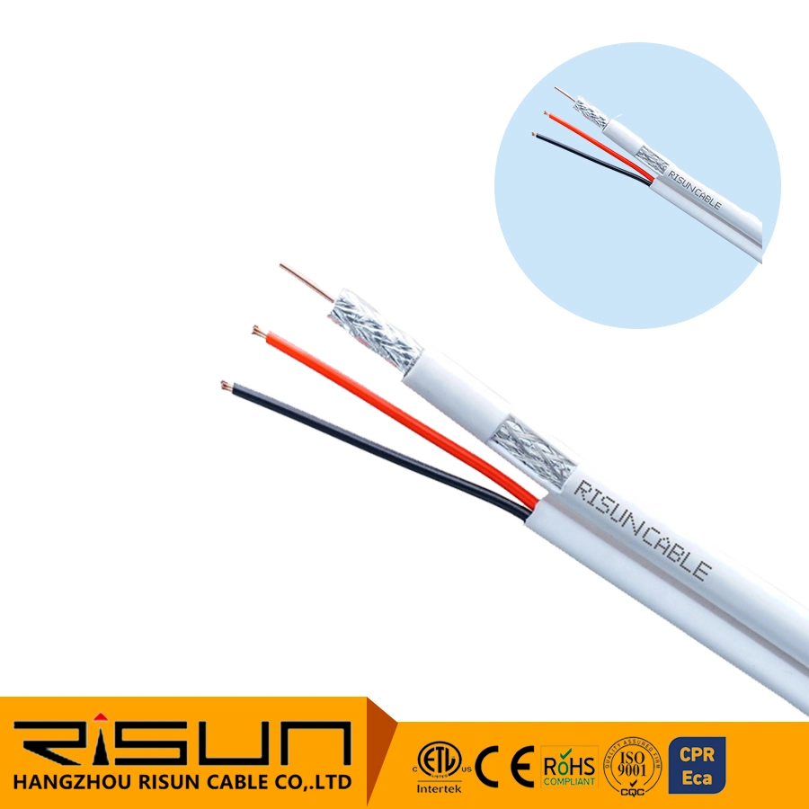 Rg59 Direct Burial Siamese Coaxial Cable, Bc 20 AWG, 95% Bc Braid