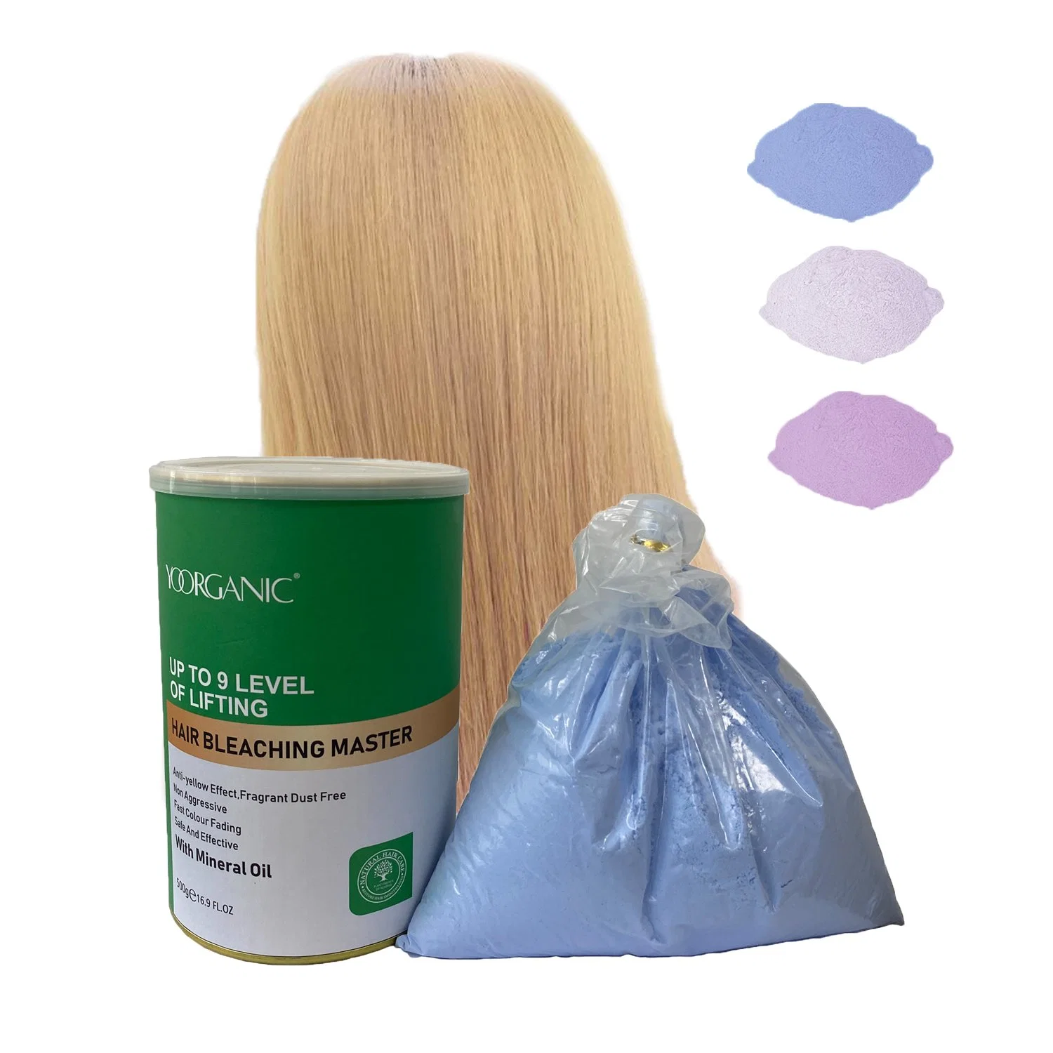 Professional Salon Products Nourishes Repair Damaged Hair Bleaching Powder Level 9