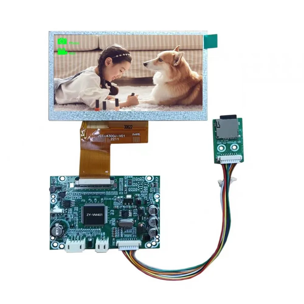 4,3inch DVR-Speicher TFT LCD-Modul mit Treiberplatine für Videosprechanlage