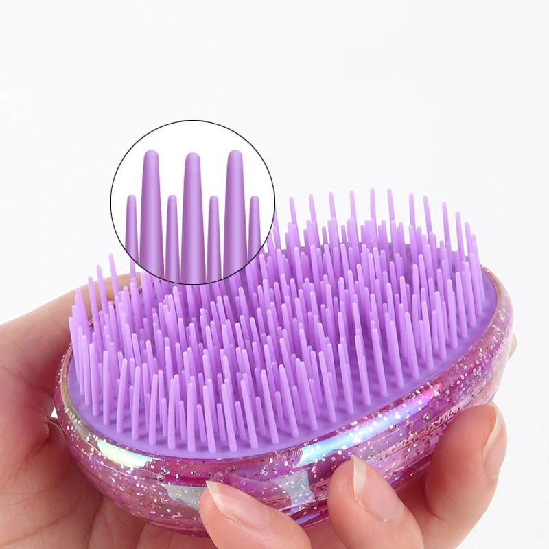 Wholesale/Supplier Plastic Anti-Knotting Smooth Egg-Shaped Hairdressing Children's Comb Hair Brush