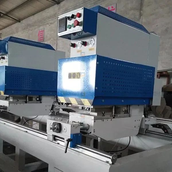 High-End Product Pneumatic Drive PVC Double Side Three Head Seamless Welding Machine