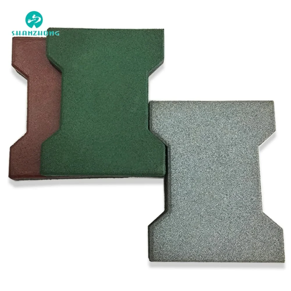 Affordable Price Anti-Compression Garden Mats EPDM Color Granules Rubber Horse Pathways Outdoor Rubber Flooring Bricks Rubber Tile