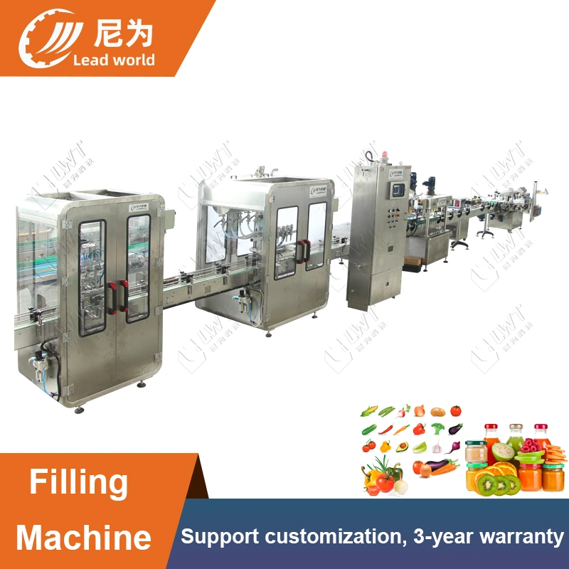 Automatic Wine Milk Tea Water Carbonated Beverage Drink Beer Orange Juice Fruit Juicer Filling Production Line Processing Machine