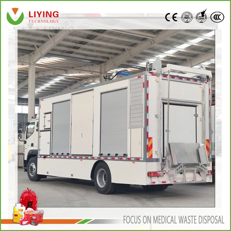 Mobile Hospital Clinic Medical Hazarous Waste Disinfection Vehicle infeccious Médico tratamento de resíduos carro