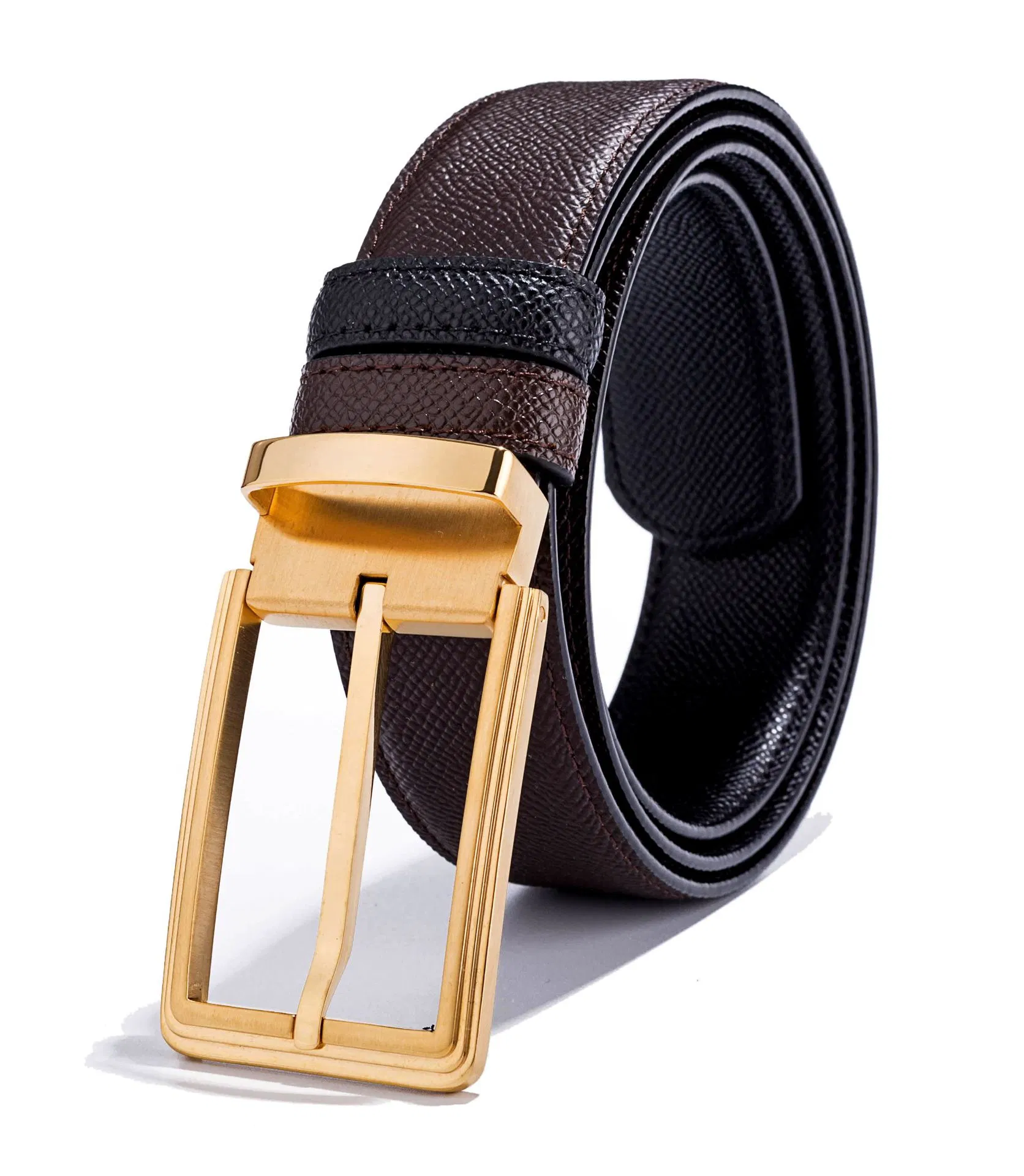 Custom Luxury Business Top Automatic Genuine Leather Men Fashion Belt Pin Genuine Leather Men Fashion Belt