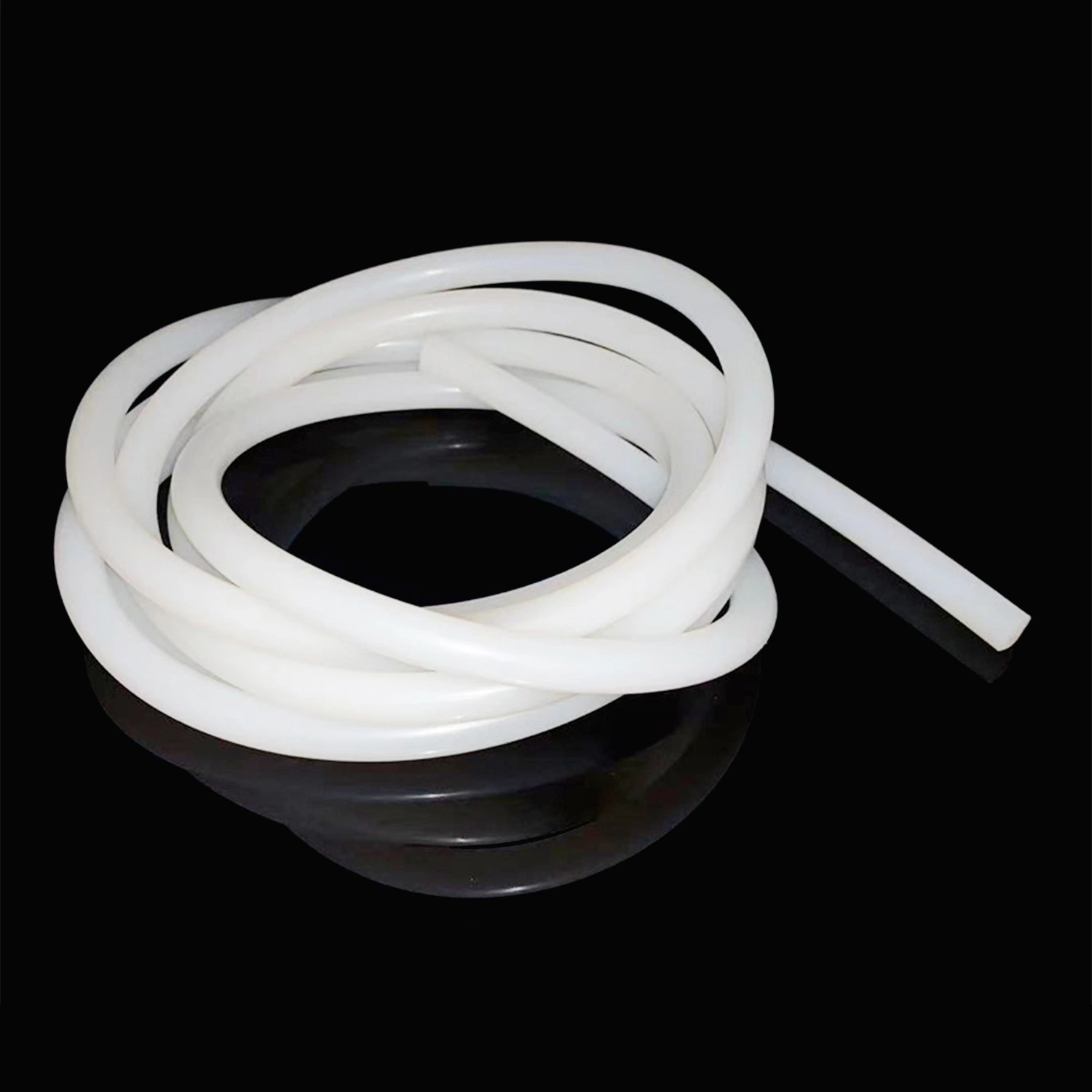 White Solid Silicone Tube High Temperature Resistant Round Silicone Rubber Strip