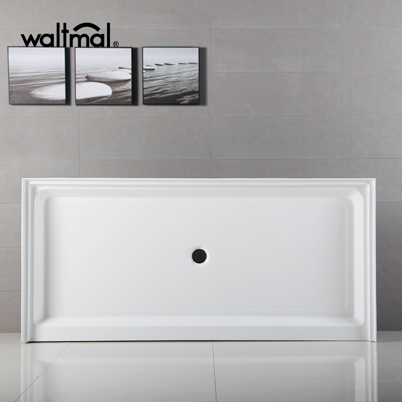 7836 Big Size Bathroom Single Threshold Acrylic Shower Tray