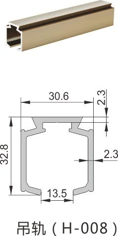 Rodillo de puerta deslizante de cierre suave para el carro del sistema de aluminio