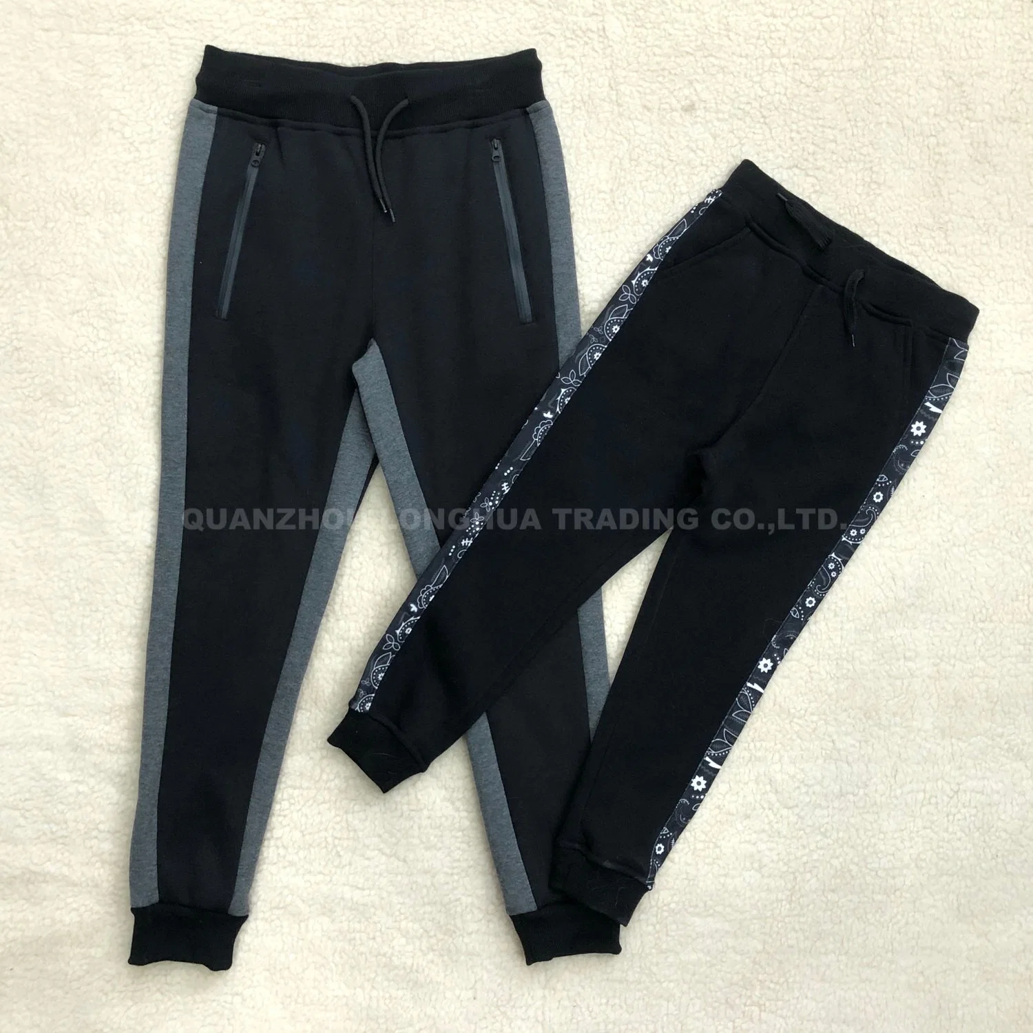 Men&prime; S Boy&prime; S Knitwear Pants Apparel Trousers Kids Wear Polyester Fleece Joggers