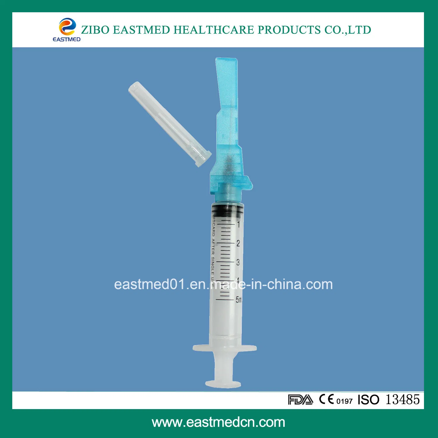 Safety Auto-Destructive Syringe with Safety Cap Ce Approved