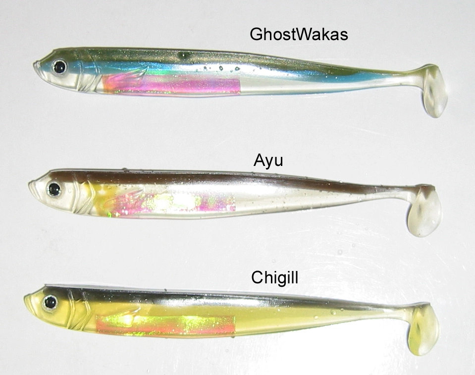 Soft Plastic Fishing Lures with Paddle Tail Swimbait Popular Design