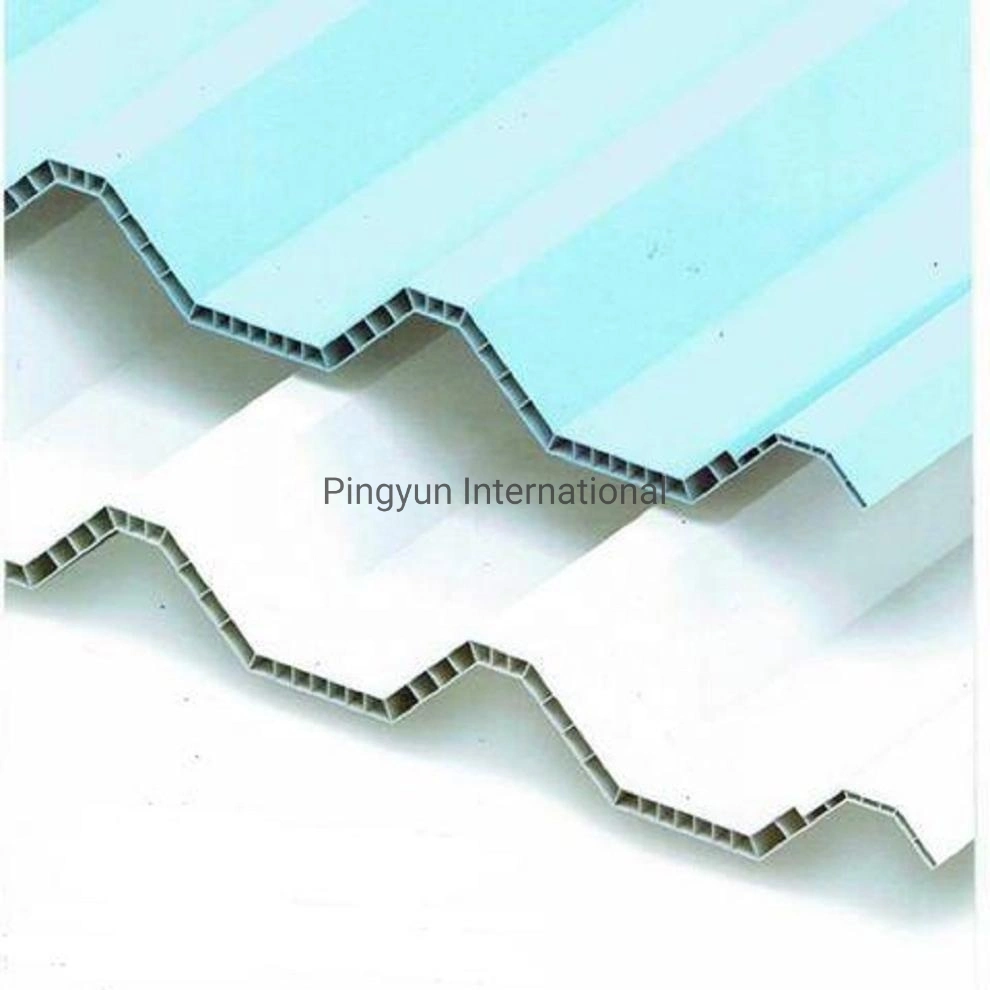 Ausgezeichnete Isolierung PVC Twin Wall Twinwall Hohldach Blech Fliesen Für Farm House Greenhouse