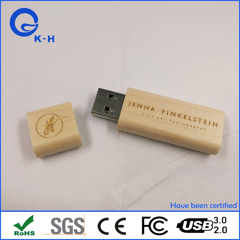 High quality/High cost performance  Custom Logo Wooden USB Flash Pen Drive